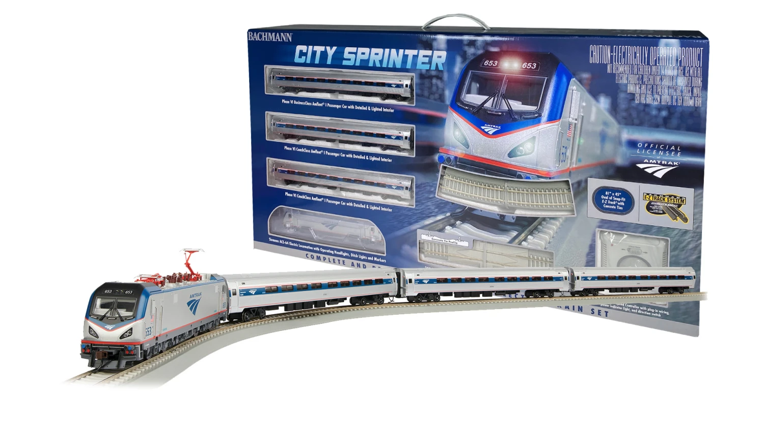 Bachmann Amtrak® City Sprinter Set (DCC/sound Ready) (HO Scale) 3 Bachmann Amtrak® City Sprinter Set (DCC/sound Ready) (HO Scale)