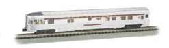 Bachmann Pennsylvania Silver W/Tuscan Stripe- 85 FT OBS W/ Lighted Int. N