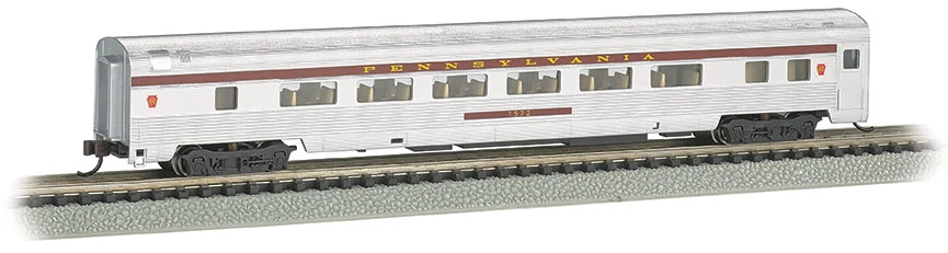 Bachmann PRR #1572 - 85' Coach With Lighted Interior (N Scale)
