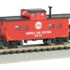 Bachmann Norfolk & Western (Red) - NE Steel Caboose (N Scale) -Model Train Shop 16855