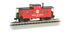 Bachmann Norfolk & Western (Red) - NE Steel Caboose (N Scale)