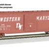 Bachmann Western Maryland - 50' Sliding Door Box Car (N Scale) -Model Train Shop 19460