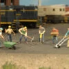 Bachmann Construction Workers -O Scale 1 Bachmann Construction Workers -O Scale -Model Train Shop 33155