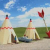 Bachmann Teepee Hotel- Roadside U.S.A® Building (N Scale) -Model Train Shop 35255