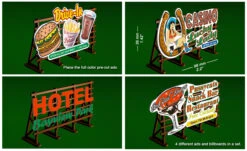Bachmann HO Laser-Cut Outdoor Billboard Kit (4 Per Pack)