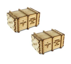 Bachmann HO Scale Machinery Crates - Kit (2 Per Pack)