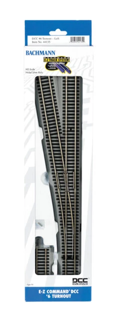 Bachmann E-Z Command® DCC #6 Turnout - Left (HO Scale)