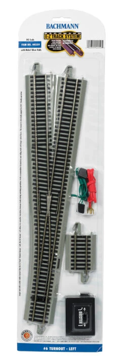 Bachmann #6 Turnout - Left (HO Scale)