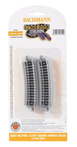 Bachmann Half Section 12.50" Radius Curved Track (N Scale)
