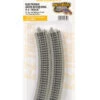 Bachmann Nickel Silver Auto-Reversing 11.25" Radius Curved Track N Scale -Model Train Shop 44849