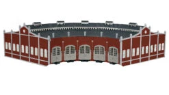 Bachmann Five-Bay Roundhouse With Nickel Silver E-Z Track® (HO Scale)