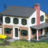 Bachmann Two-Story House (N Scale) -Model Train Shop 45813