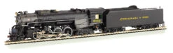 Bachmann Chesapeake & Ohio Kanawha #2705 -DCC Sound (HO 2-8-4 Berkshire)
