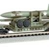 Bachmann 52' Center-Depressed Flat Car - Olive Drab Military W/ Missile N 2 Bachmann 52' Center-Depressed Flat Car - Olive Drab Military W/ Missile N -Model Train Shop 71396