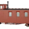 Bachmann Painted, Unlettered - Oxide Brown - Long Caboose (Large Scale) -Model Train Shop 88798