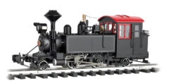 Bachmann Unlettered - Black W/Red Windows -2-4-2 Locomotives (G Scale)