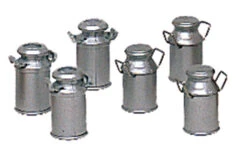 Bachmann Six Milk Cans (two Styles) (Large Scale)