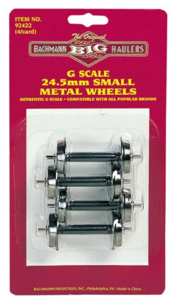 Bachmann Small Metal Wheel Set (4 Per Card) (Large Scale)