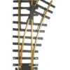 Bachmann 30 Degree 4' Diameter Turnout, Right - Brass Track (Large Scale) -Model Train Shop 94658