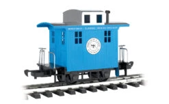 Bachmann Caboose - Short Line Railroad - Blue With Silver Roof (G Scale)
