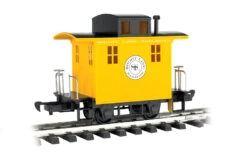Bachmann Caboose - Short Line Railroad - Yellow With Black Roof (G Scale)