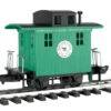 Bachmann Caboose - Short Line Railroad - Green With Black Roof (G Scale) -Model Train Shop 98099