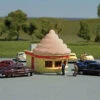 Bachmann Ice Cream Stand - Chocolate Roadside U.S.A® Building (N) -Model Train Shop BAC35256