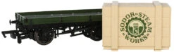 Bachmann 1 Plank Wagon With Sodor Steam Works Crate (HO Scale) -Model Train Shop BAC77404 02