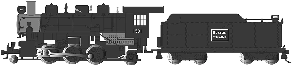 Bachmann Boston & Maine #1501 - 2-6-2 Prairie (HO Scale) 3 Bachmann Boston & Maine #1501 - 2-6-2 Prairie (HO Scale)