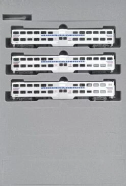 VIRGINIA RAILWAY EXPRESS GALLERY BI-LEVEL COMMUTER TRAIN 3 PACK