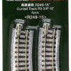 249mm (9 3/4") Radius 15º Curve Track [4 Pcs] KATO 20-101 -Model Train Shop KATO20 101